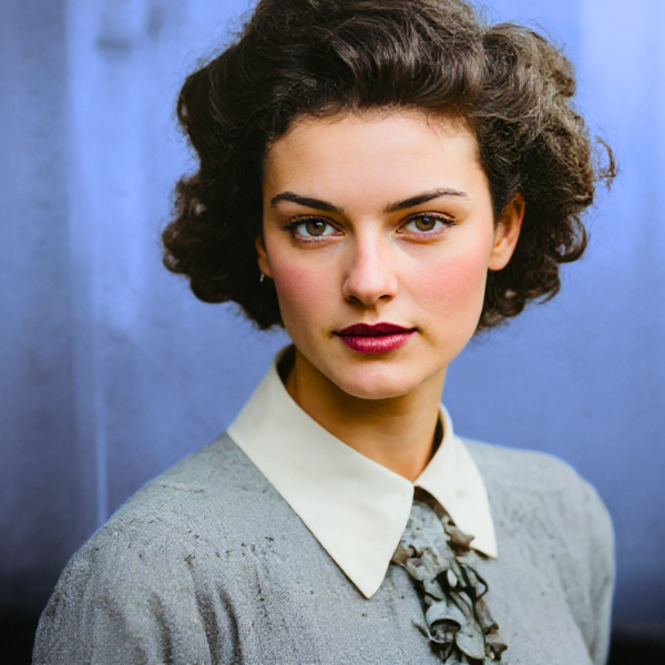 Restored photo in elegant frame